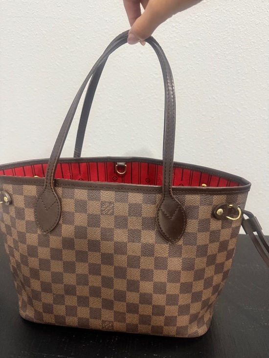 Louis Vuitton Handbags - Louis Vuitton Neverfull Damier Ebene Tote PM Brown Canvas